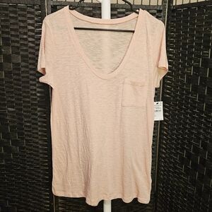 C•A•S •L•O•N Caslon Nordstrom Pink Pocket Tee T-shirt